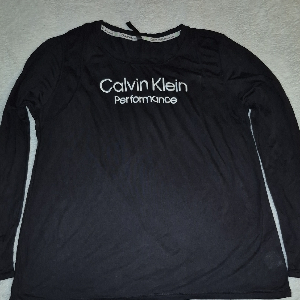 Calvin Klein Performance Black Long Sleeve Top
